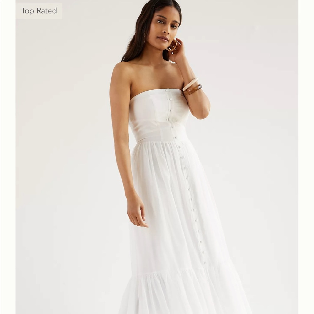 Anthropologie Island Flounce Maxi Dress